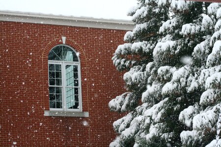 Winter snow architecture photo