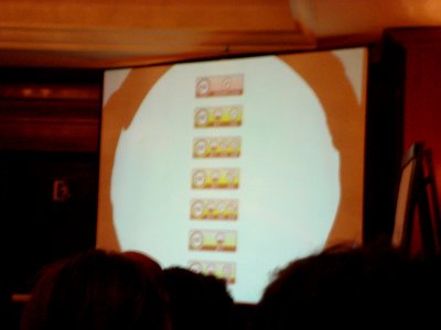 CC license button prototype: color indicates freedom 