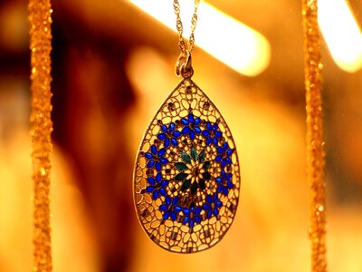 Jewellery precious stone orange jewelry photo