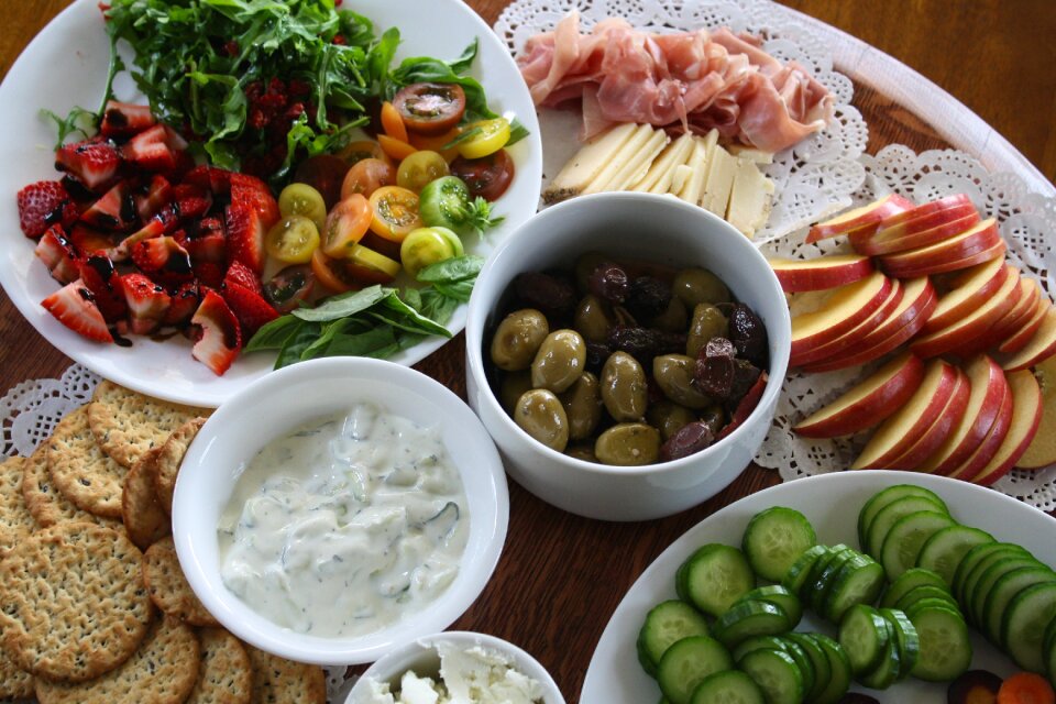 Colorful freshness cheese