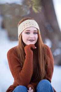 Snow girl hair photo