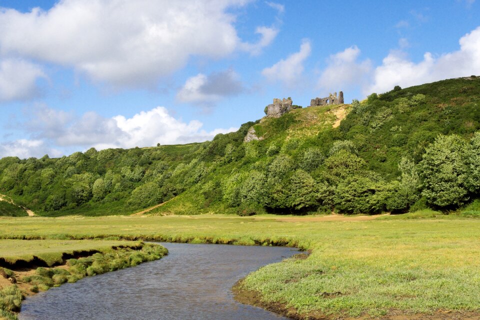 River swansea three cliffs bay