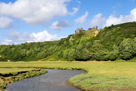 River swansea three cliffs bay photo