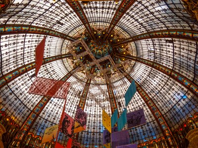 Mall glass structure