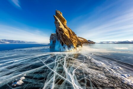 Rock formation crag photo