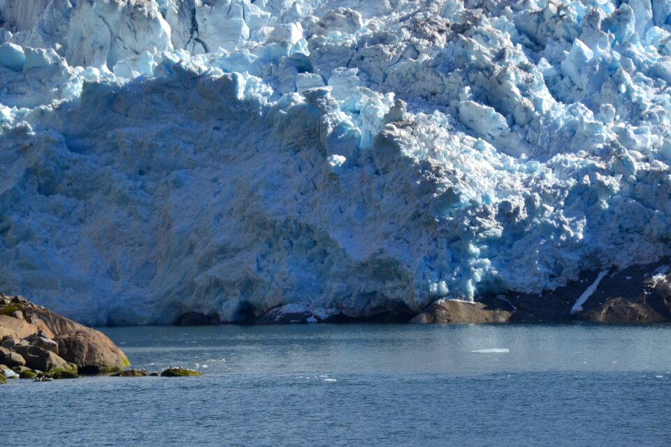 Glacier prins christian sound greenland