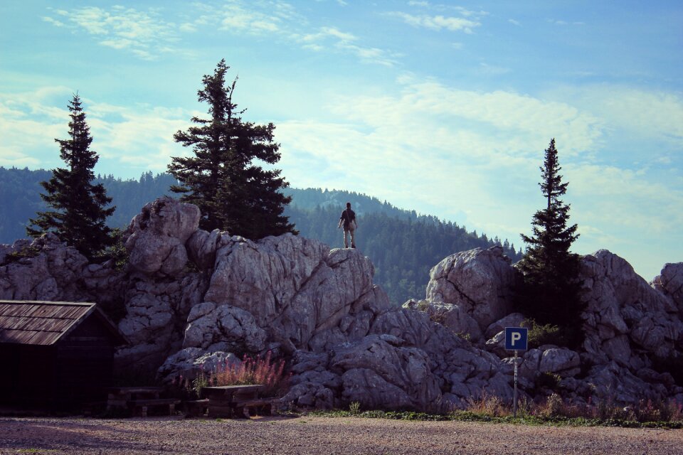 Adventure person landscape