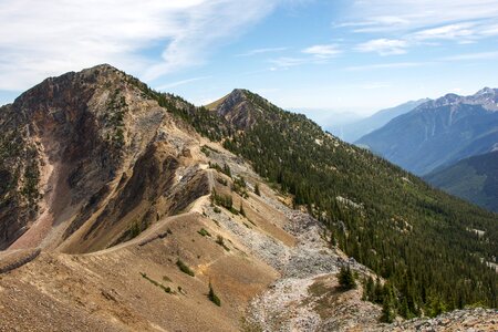 Hiking trail mountain photo