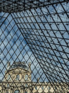 Paris glass pyramid museum