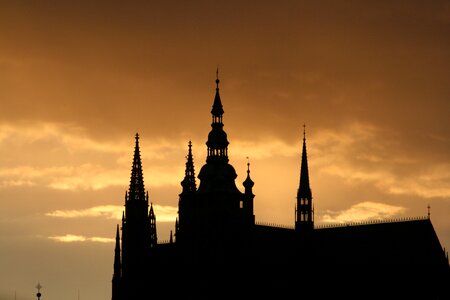 Prague castle small page historically photo