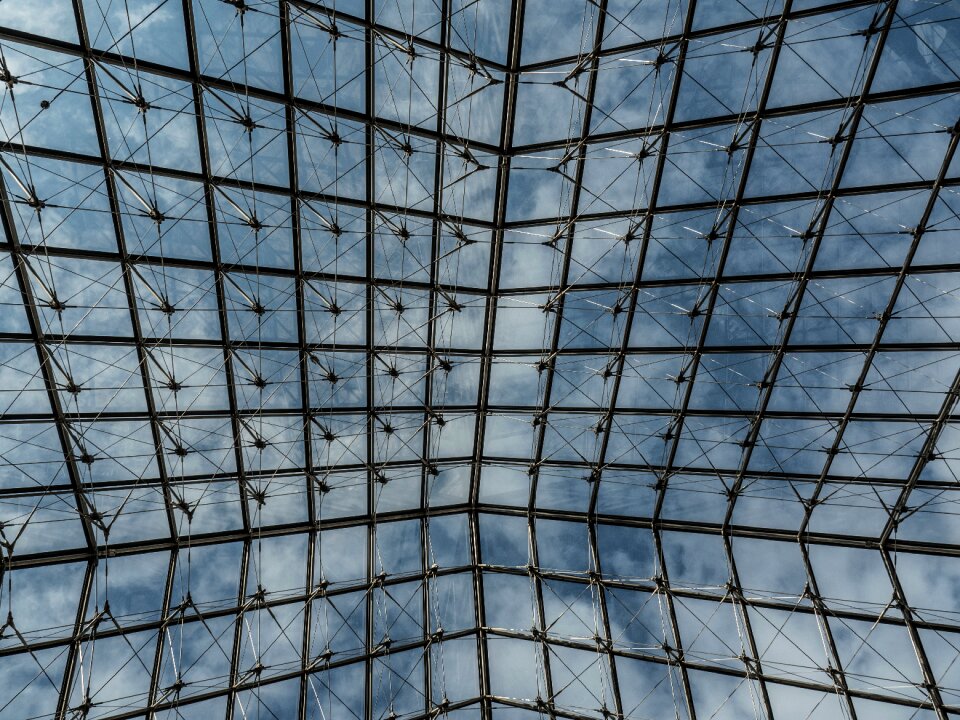 Paris glass pyramid museum
