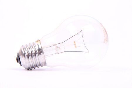 Light bulb lying hell photo