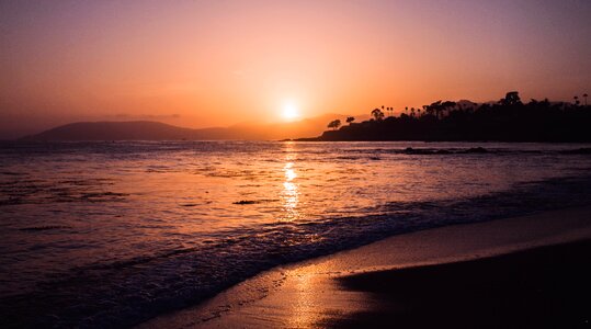 Ocean beach sunset travel photo