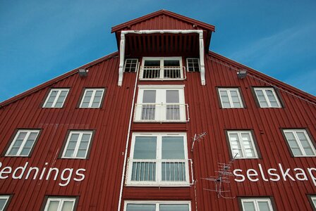 Tromso wooden house facade