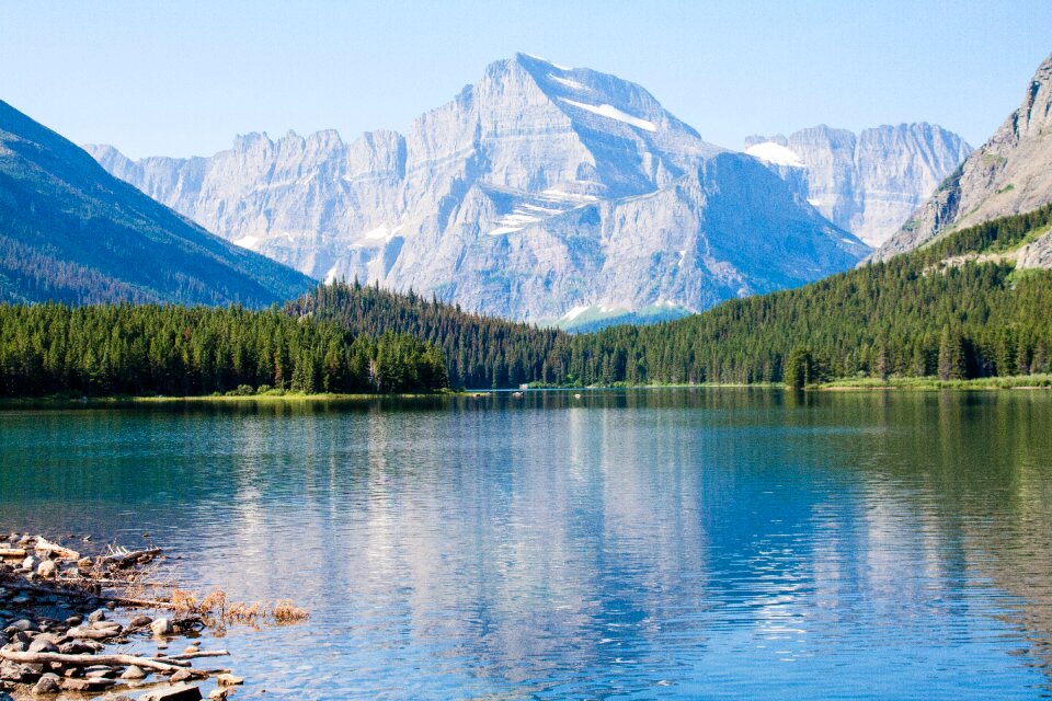 Montana lake glacier national park