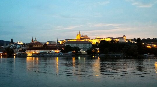 Evening prague illuminated