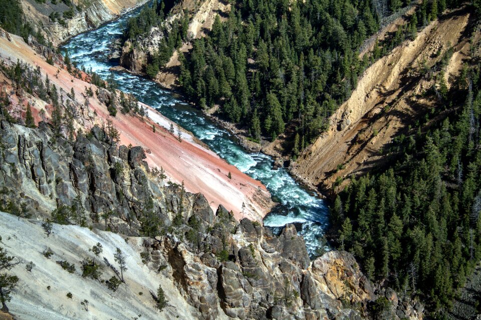 Usa yellowstone river yellowstone grand canyon