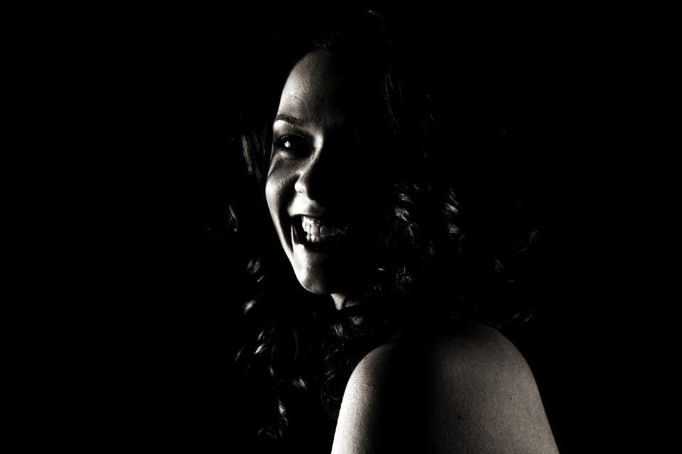 Black and white beauty attractive