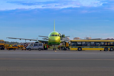 Aviation airliner ladder photo