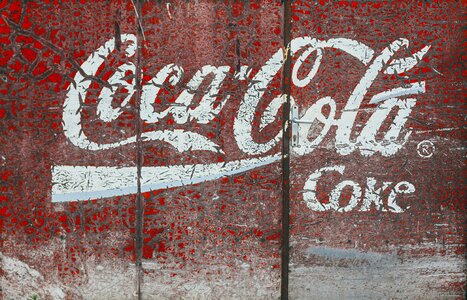 Advertisement retro sign