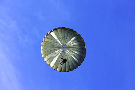 Parachute men use photo