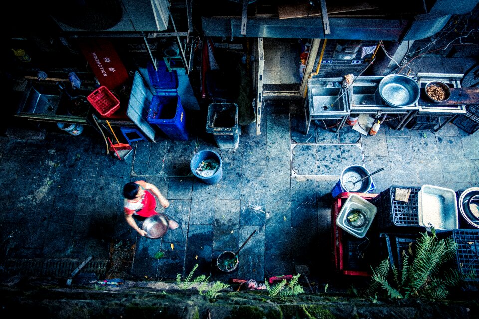 Vendor food market photo