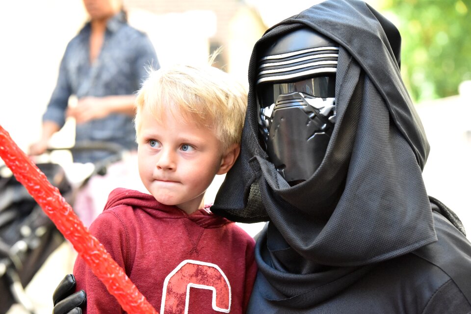 Boy sith lightsaber