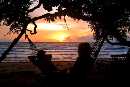 Relax beach evening