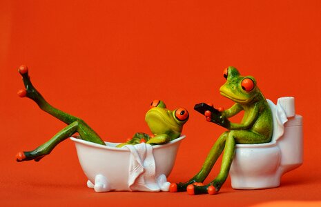 Funny bathroom session