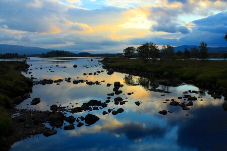Highlands and islands lake landscape