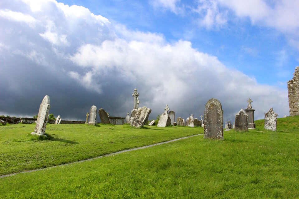 Tombstone graves old cemetery