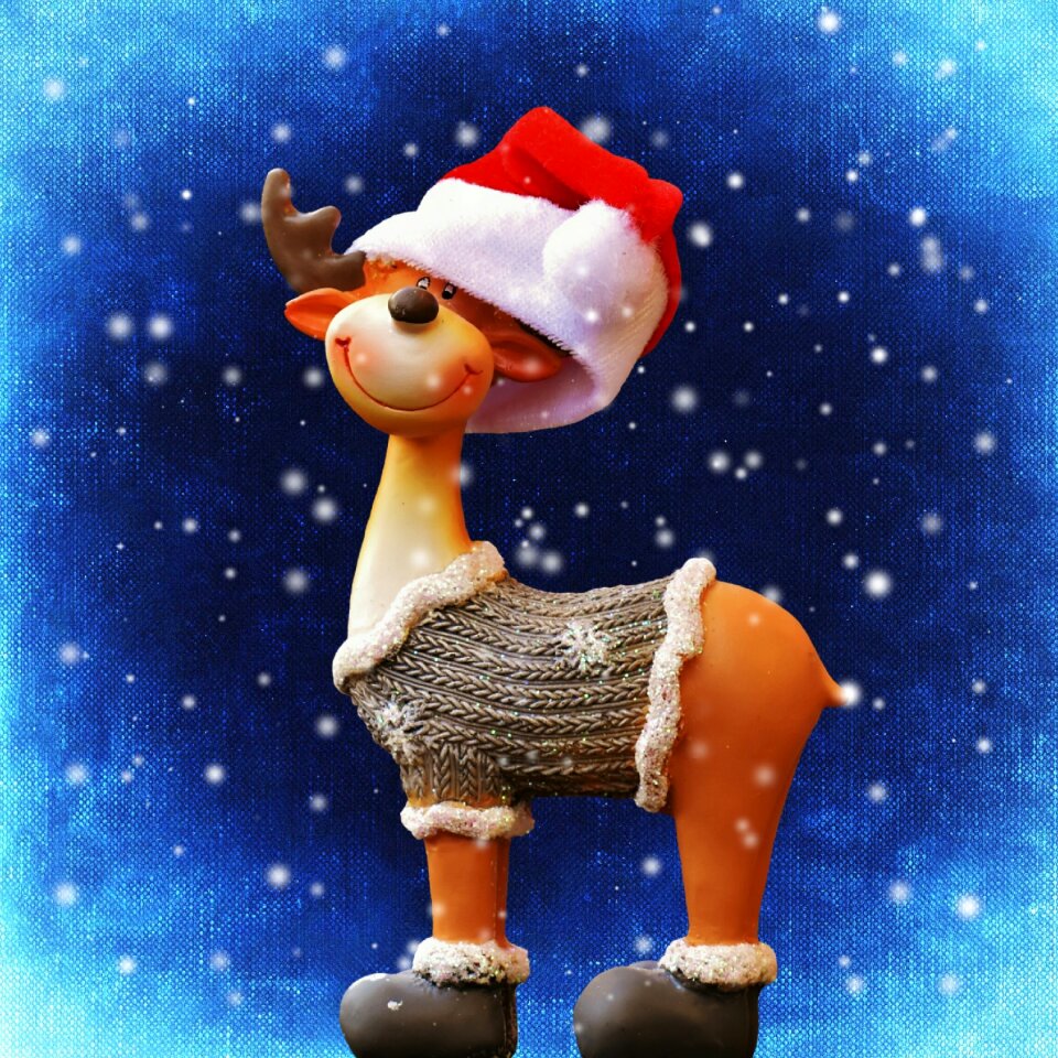 Reindeer winter decoration