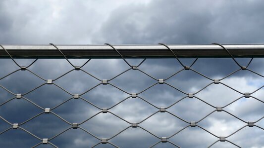 Bridge railing regularly pattern photo