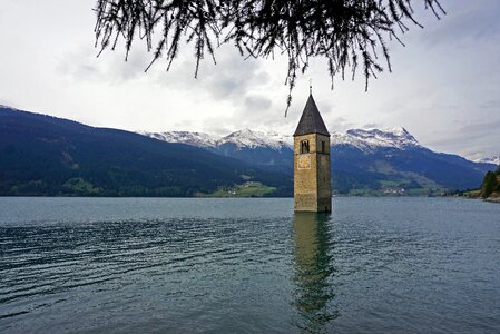 Lake resia lake val venosta photo