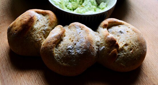 Bake white bread baked photo