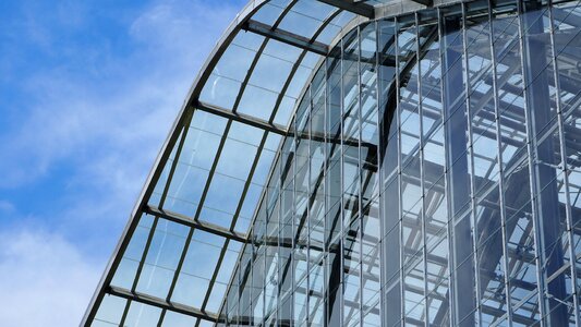 Modern architecture glasshouse