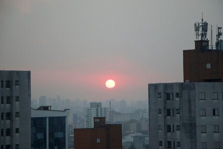 Sol buildings by sunsets photo