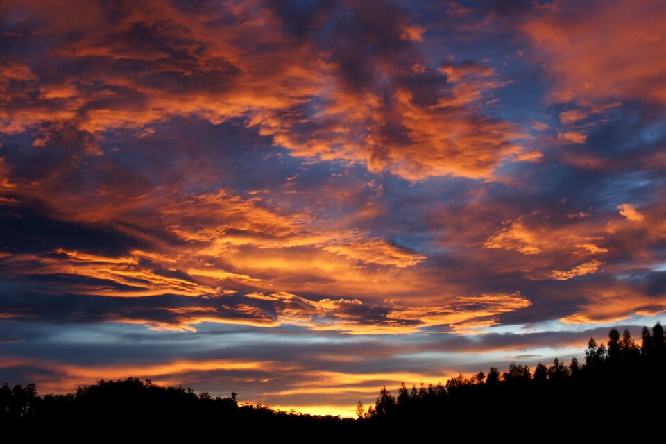 Sunset dark horizon