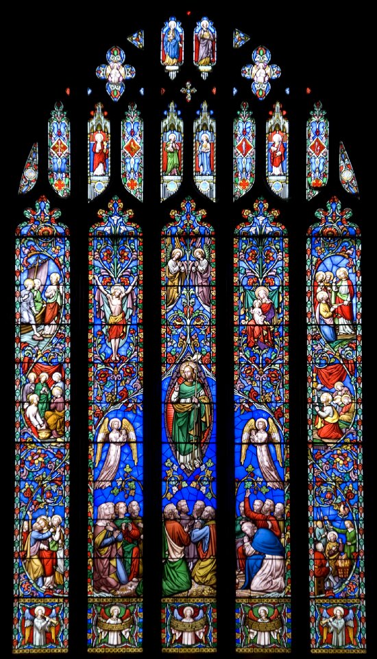 Stained glass church window