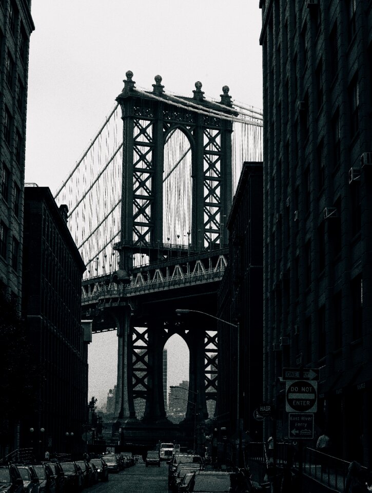 Infrastructure road suspension bridge