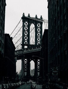 Infrastructure road suspension bridge photo