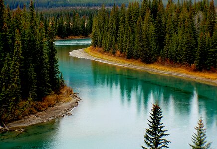 Canada banff national park reflection photo