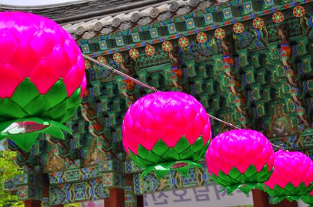 Temple lotus lantern