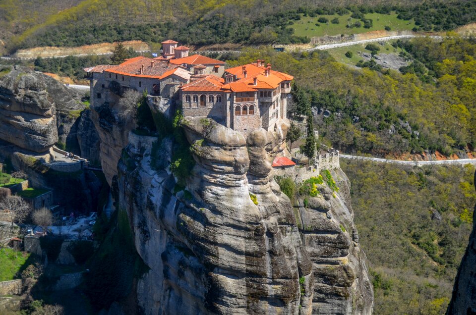 Monastery nature landscape
