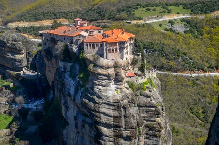 Monastery nature landscape