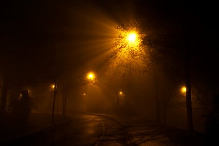 Fog city dark photo