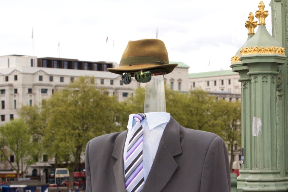 Without a face sunglasses character