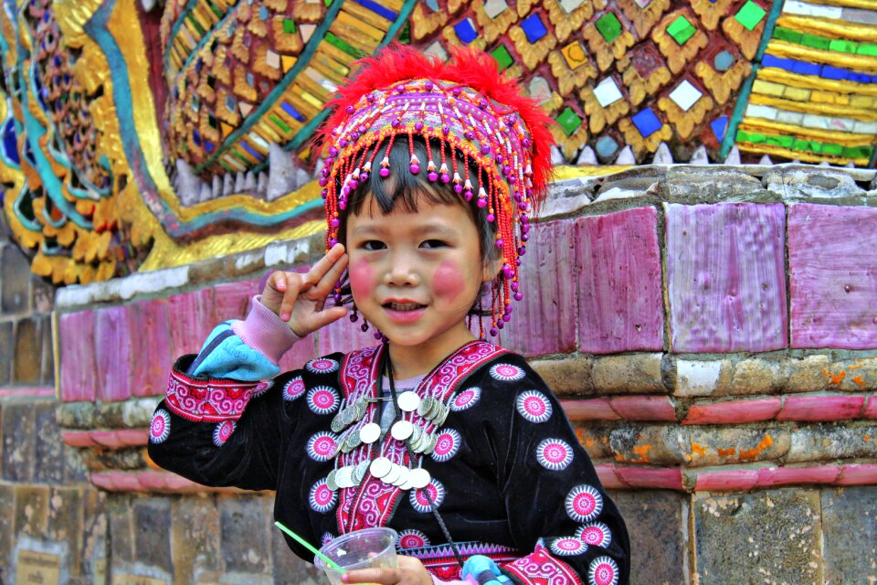 Asia temple girl