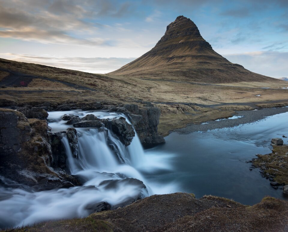 Longexposure waterfall mountains