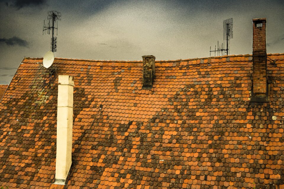 House building sky
